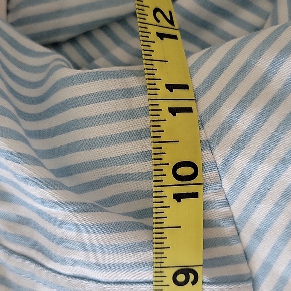 Biscotti & Kate Mack Collezioni  Parachute Drape Skirt Blue Stripes NWT Size 14 - Picture 7 of 12